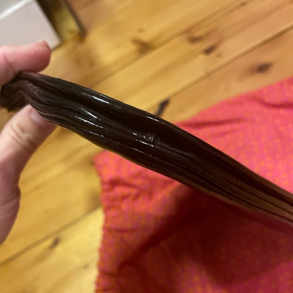 Tory Burch black clutch - you could add a chain to make it a crossbody bag. - Picture 8 of 10